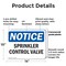 Signmission Sprinkler Control Valve, 14 in W x Rectangle, Plastic OS-2PACK-NS-P-1014-L-18395 - alternate 3